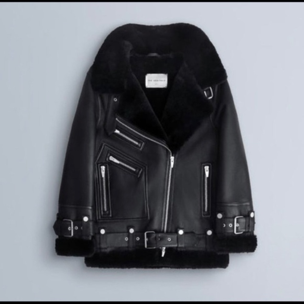 The Arrivals Leather/Shearling Moya V Jacket